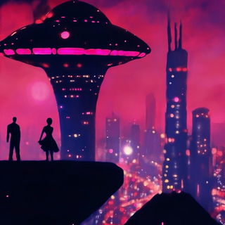 Cartogardenism style, Midjourney V6.1: cinematic shot from sci-fi movie