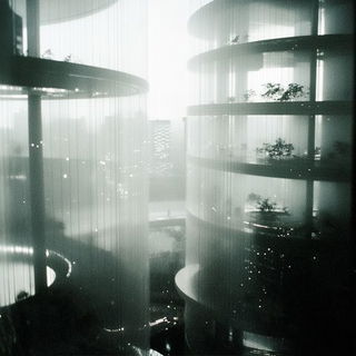 Cloudseal Ukiyo style, Midjourney V6.1: megacity with futuristic bioarchitecture