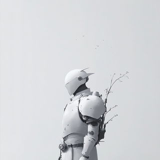 Viseborn Studies style, Midjourney V6.1: concept art character design of retropunk steam knight