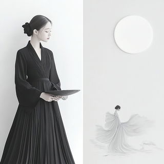 Viseborn Studies style, Midjourney V6.1: haute-couture fashion outfit