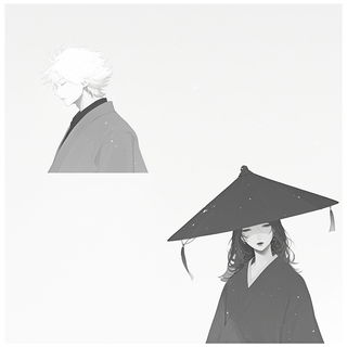 Viseborn Studies style, Midjourney V6.1: black-and-white manga comic strip