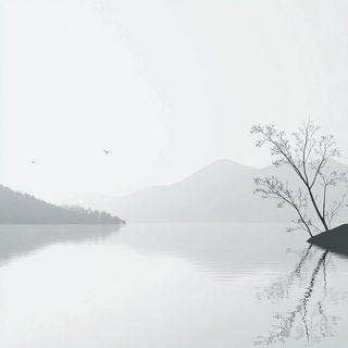 Viseborn Studies style, Midjourney V6.1: realistic landscape photograph of quiet dawn