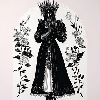 Photostat Pantheon style, Midjourney V6.1: haute-couture fashion outfit