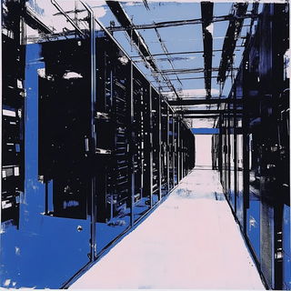 Ruinmancy style, Midjourney V6.1: technical infrastructure blueprint schematics