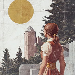 Karst Opaline style, Midjourney V6.1: retro fairy-tale illustration