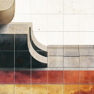 Karst Opaline style, Midjourney V6.1: creative pattern composition