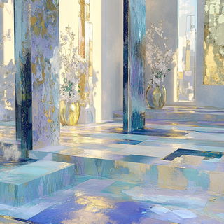 Shatterplate style, Midjourney V6.1: abstract 3D render