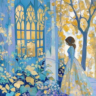 Shatterplate style, Midjourney V6.1: retro fairy-tale illustration