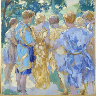 Shatterplate style, Midjourney V6.1: classical 18th-century oil painting