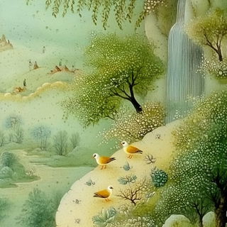 Redoubt Brushballad style, Midjourney V6.1: classical 18th-century oil painting