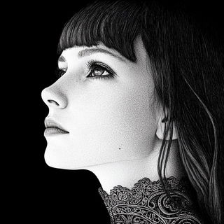 Cinderink style, Midjourney V6.1: photographic portrait of female protagonist