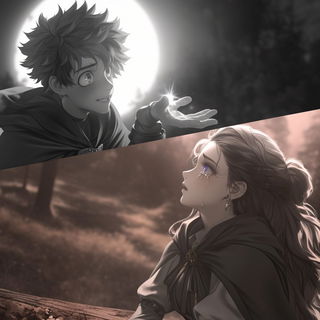 Rimecliff Manga style, Midjourney V6.1: black-and-white manga comic strip