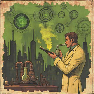 Greenhouse of Impossible Angles style, Midjourney V6.1: editorial illustration for popular scientific magazine cover