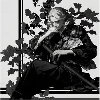 Veranda Striations style, Midjourney V6.1: black-and-white manga comic strip