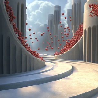 Megalepidoptera style, Midjourney V6.1: abstract 3D render