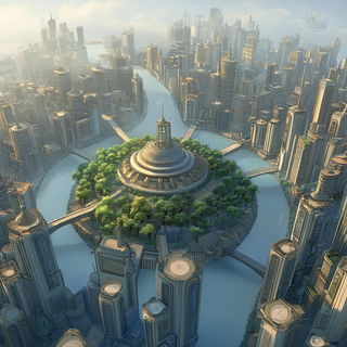 Megalepidoptera style, Midjourney V6.1: megacity with futuristic bioarchitecture