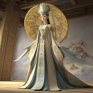 Megalepidoptera style, Midjourney V6.1: haute-couture fashion outfit
