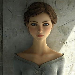 Megalepidoptera style, Midjourney V6.1: photographic portrait of female protagonist