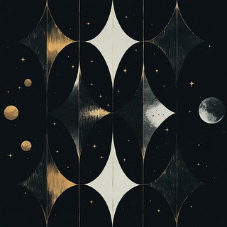 Silhougraph style, Midjourney V6.1: creative pattern composition