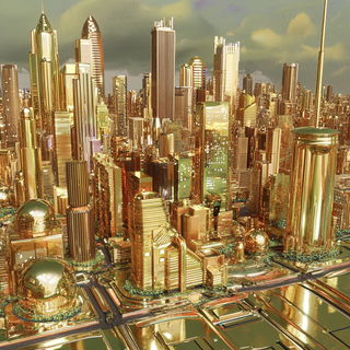 Infernoglyphics style, Midjourney V6.1: megacity with futuristic bioarchitecture