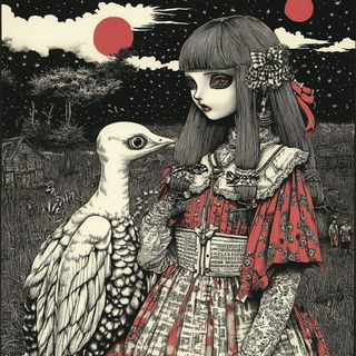 Chloromorphosis style, Midjourney V6.1: traditional folk art