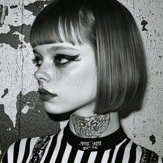 Chloromorphosis style, Midjourney V6.1: photographic portrait of female protagonist