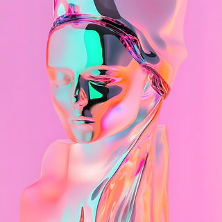 Chromacloister style, Midjourney V6.1: abstract 3D render