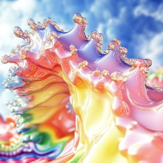 Ghostpull Silkscreen style, Midjourney V6.1: abstract 3D render
