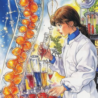 Ghostpull Silkscreen style, Midjourney V6.1: editorial illustration for popular scientific magazine cover