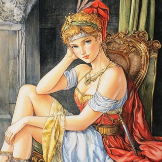 Ghostpull Silkscreen style, Midjourney V6.1: classical 18th-century oil painting