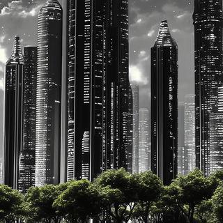 Mycelial Grandtour style, Midjourney V6.1: megacity with futuristic bioarchitecture