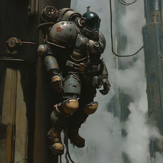 Indanthrene Blue Hour style, Midjourney V6.1: cinematic shot from sci-fi movie