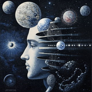Ink Jukebox style, Midjourney V6.1: editorial illustration for popular scientific magazine cover