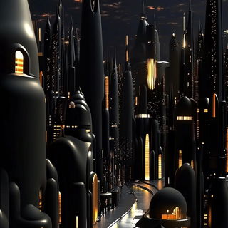 Cloudbank Pastoralism style, Midjourney V6.1: megacity with futuristic bioarchitecture