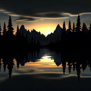 Cloudbank Pastoralism style, Midjourney V6.1: realistic landscape photograph of quiet dawn