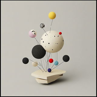 Gardenpalate style, Midjourney V6.1: abstract 3D render