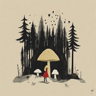 Gardenpalate style, Midjourney V6.1: retro fairy-tale illustration