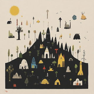 Gardenpalate style, Midjourney V6.1: traditional folk art
