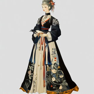 Celscape Chivalry style, Midjourney V6.1: haute-couture fashion outfit