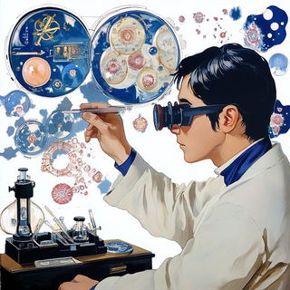 Celscape Chivalry style, Midjourney V6.1: editorial illustration for popular scientific magazine cover