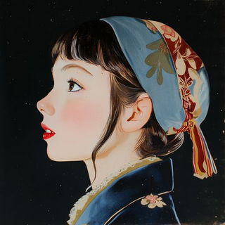 Celscape Chivalry style, Midjourney V6.1: photographic portrait of female protagonist