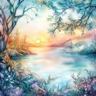 Rookspire Observatory style, Midjourney V6.1: realistic landscape photograph of quiet dawn