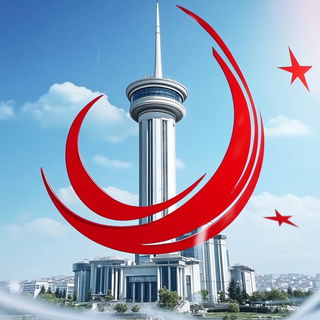 Sporewater style, Midjourney V6.1: bold minimalist logo design for Istanbul city municipal services