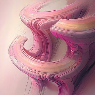 Mint Medulla style, Midjourney V6.1: abstract 3D render
