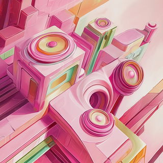 Mint Medulla style, Midjourney V6.1: creative pattern composition
