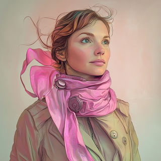 Mint Medulla style, Midjourney V6.1: photographic portrait of female protagonist