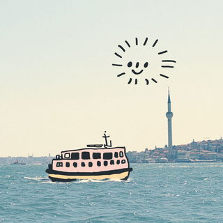 Ornifloric style, Midjourney V6.1: bold minimalist logo design for Istanbul city municipal services