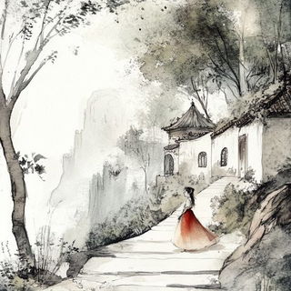 Tropifacet style, Midjourney V6.1: retro fairy-tale illustration