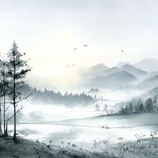 Tropifacet style, Midjourney V6.1: realistic landscape photograph of quiet dawn