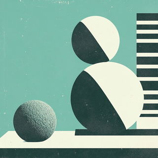 Ukiyoornament style, Midjourney V6.1: abstract 3D render